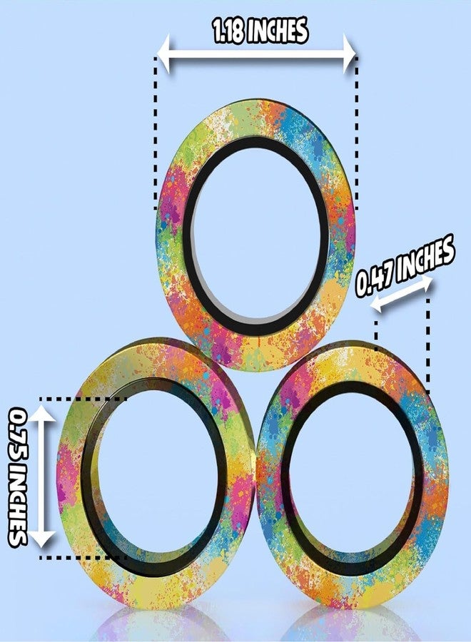 Kidology Magnetic Fidget Toy Ring Set, ADHD Therapy Spinner for Adults, Stress Relief Toys, Gift for 8+ Year Old Boys & Girls - Image 2